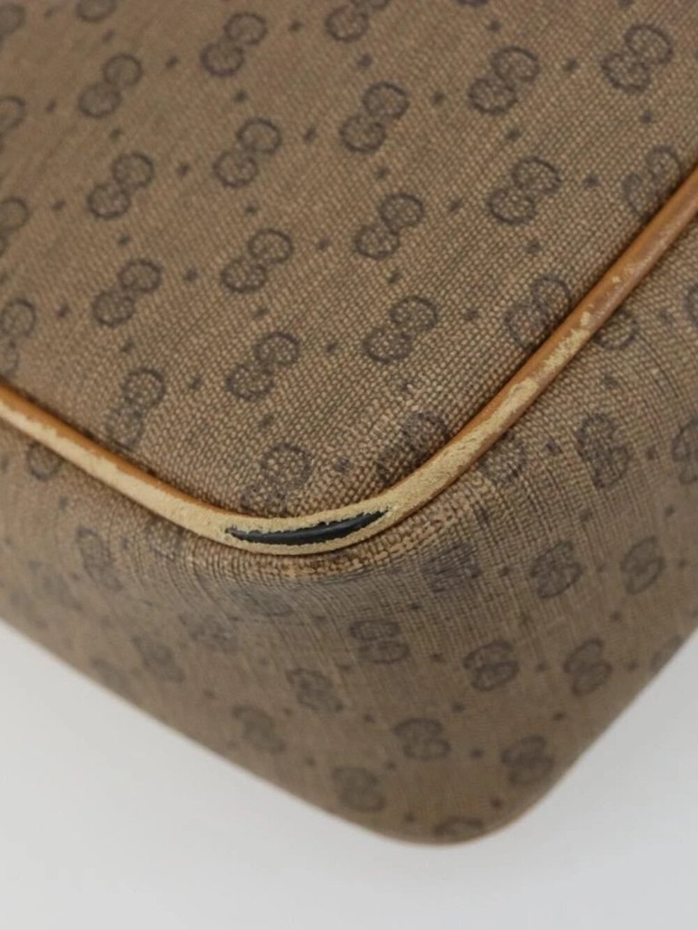 GUCCI Micro GG Supreme Web Sherry Line Bag PVC Beige 007 904 0008 Auth 185200 - Picture 8 of 15